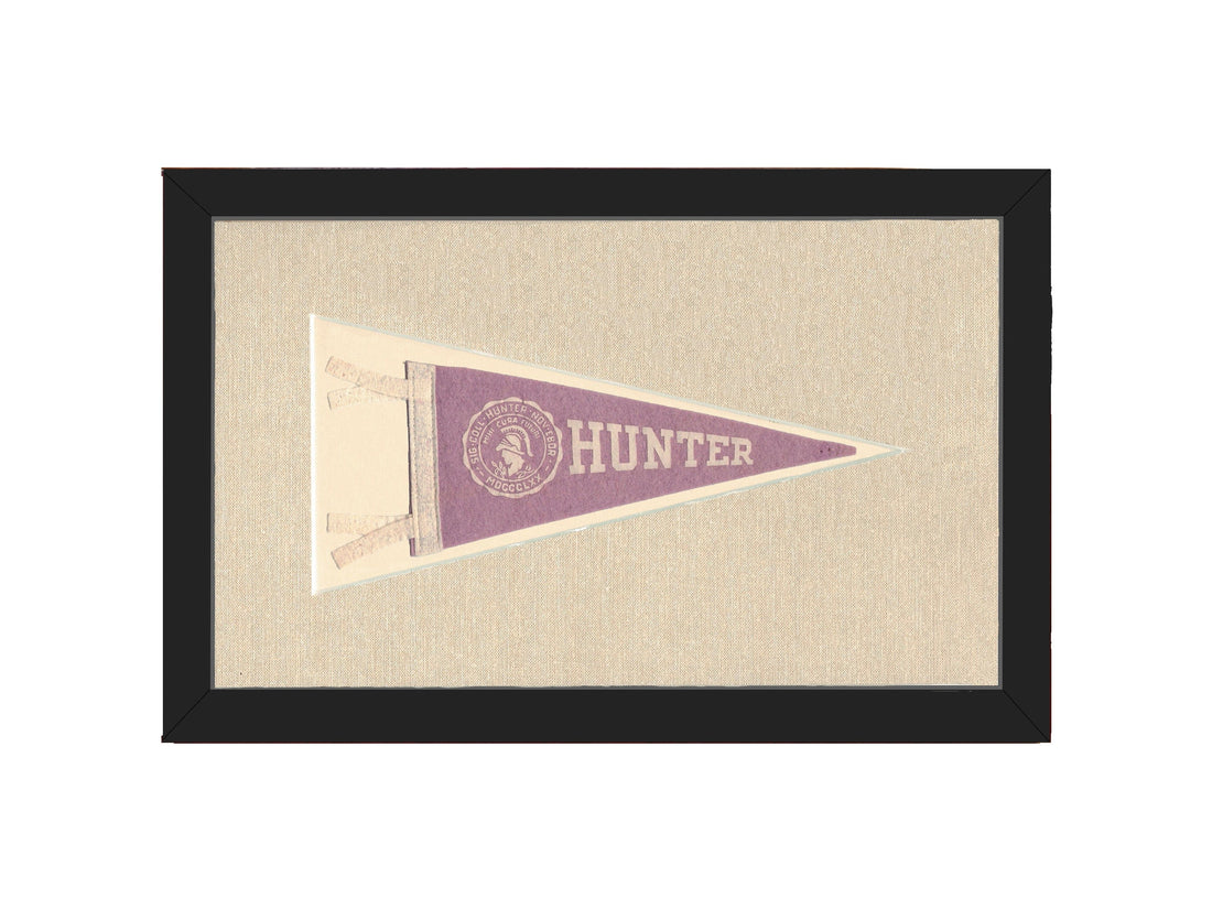 Americana Memories Vintage Pennants and Memorabilia Vintage Hunter College Pennant
