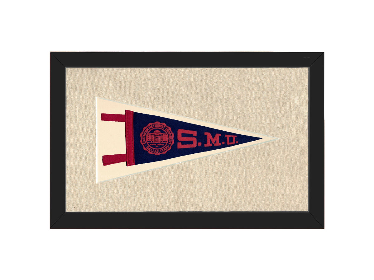Americana Memories Vintage Pennants and Memorabilia Vintage Southern Methodist University Pennant