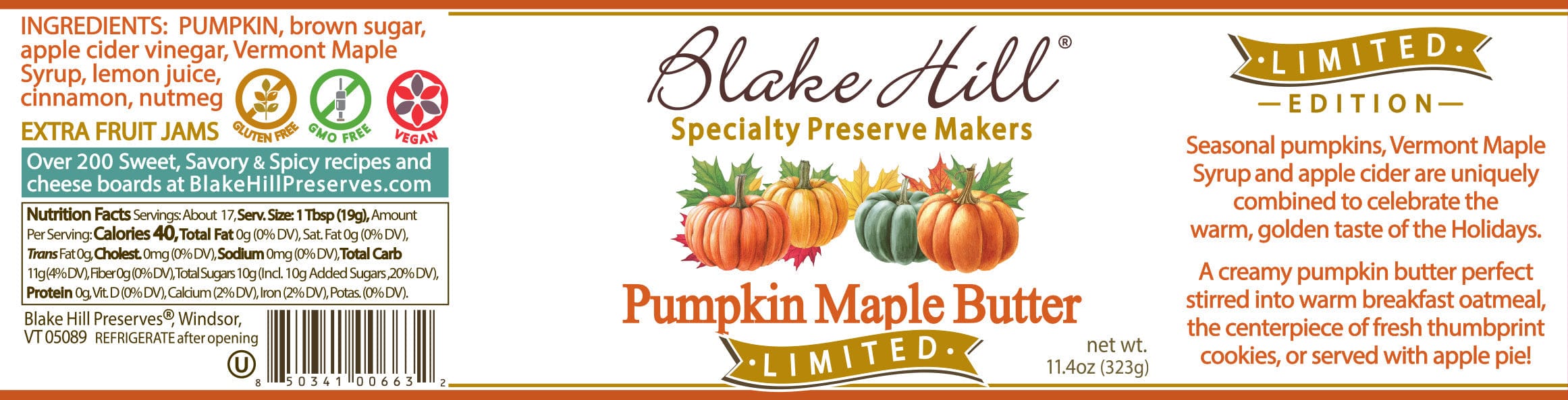 Blake Hill Preserves jam Pumpkin Maple Butter