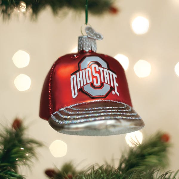 Old World Christmas 2.25 X 2.5 X 3.5 / 64819 Ohio State Baseball Cap Ornament