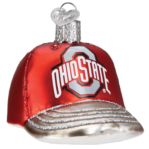 Old World Christmas 2.25 X 2.5 X 3.5 / 64819 Ohio State Baseball Cap Ornament