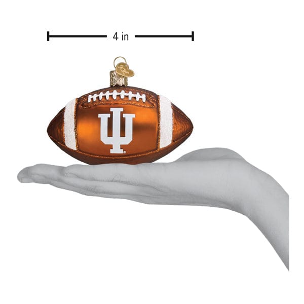 Old World Christmas 2.25 X 2.5 X 3.5 / 65800 Indiana Football Ornament