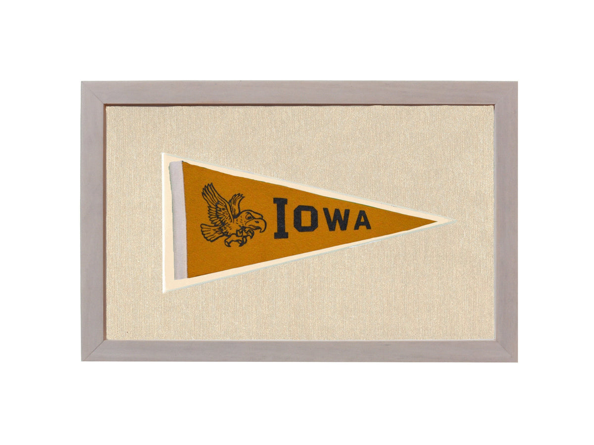 Americana Memories Vintage Pennants and Memorabilia Vintage University of Iowa Pennant