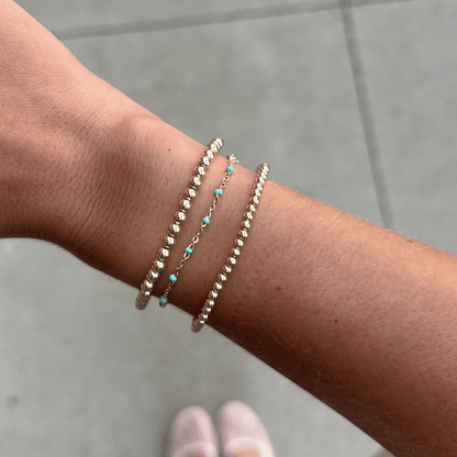 Cuffed by Nano LLC Turquoise Daisy + Juno Bracelet Triple Stack