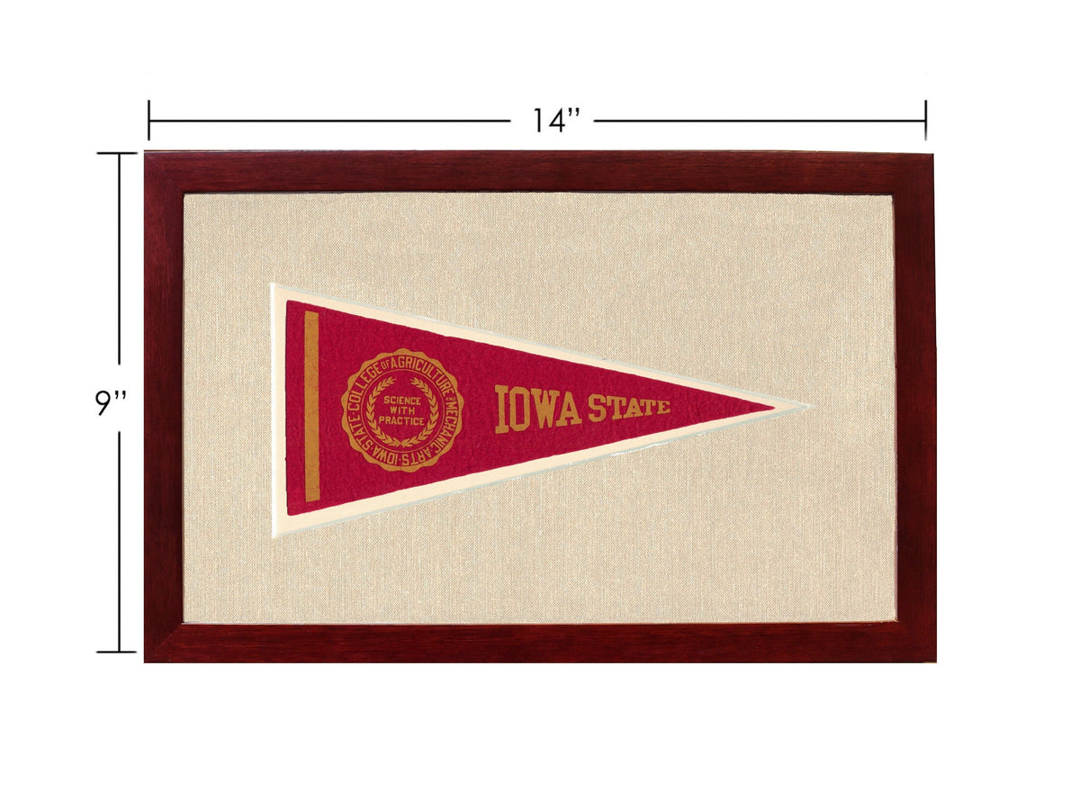 Americana Memories Vintage Pennants and Memorabilia Vintage Iowa State Pennant