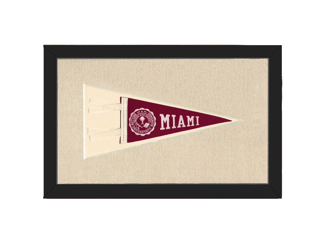 Americana Memories Vintage Pennants and Memorabilia Vintage Miami University Pennant