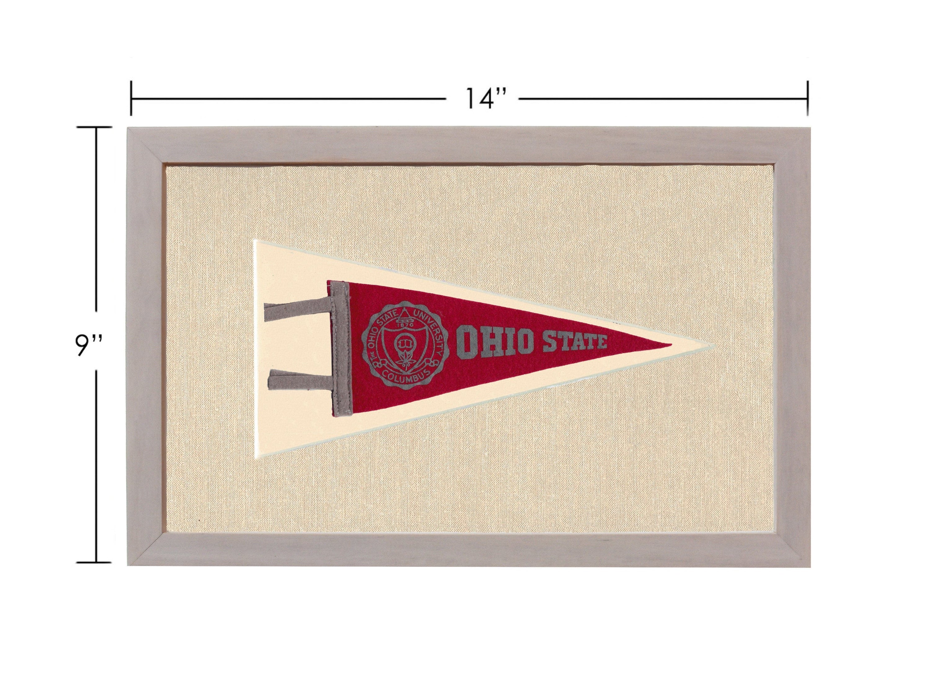 Americana Memories Vintage Pennants and Memorabilia Vintage Ohio State Pennant