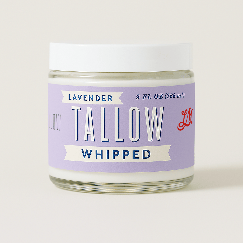 Whipped Tallow Trio - 9oz - Lavender, Vanilla, Eucalyptus Premium Quality All Natural Gift Box by The Lady May