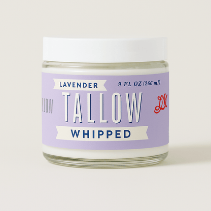 Whipped Tallow Trio - 9oz - Lavender, Vanilla, Eucalyptus Premium Quality All Natural Gift Box by The Lady May