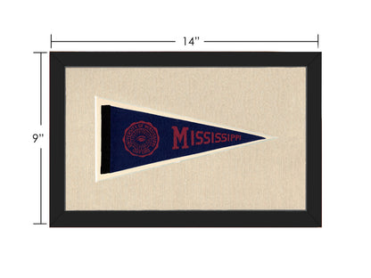 Vintage University of Mississippi Pennant