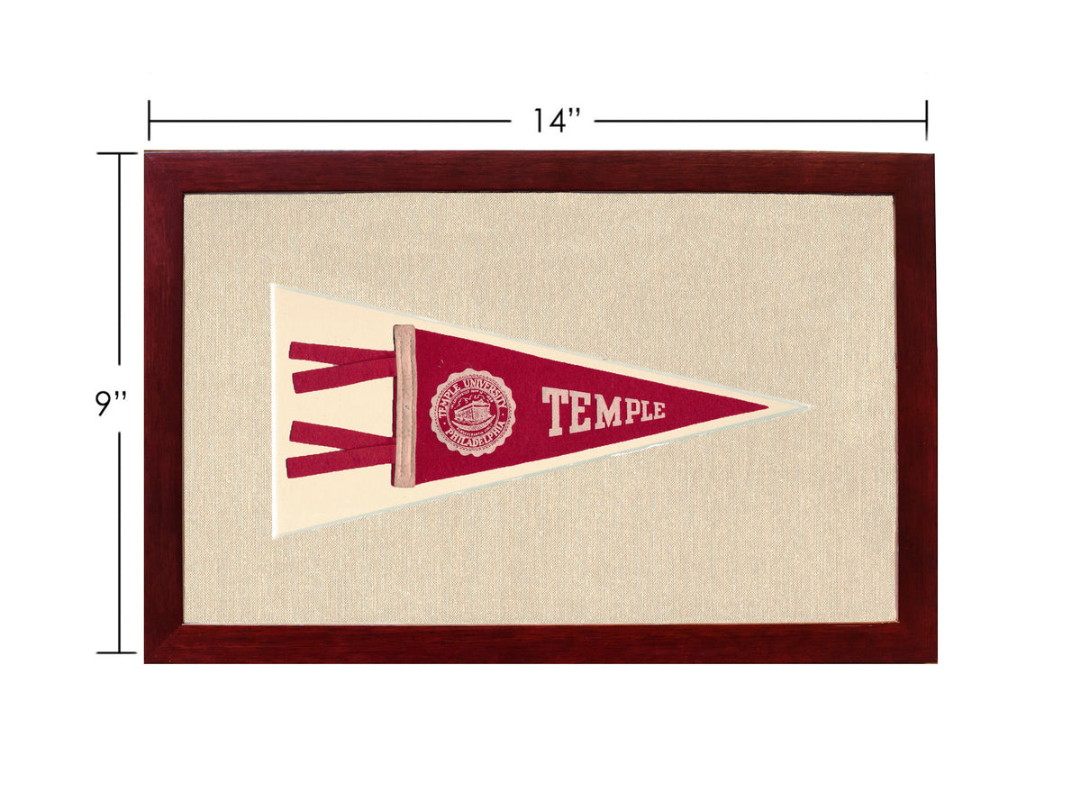 Vintage Temple University Pennant