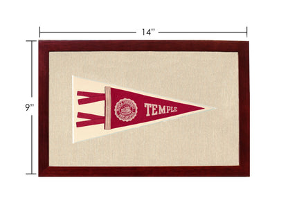 Vintage Temple University Pennant