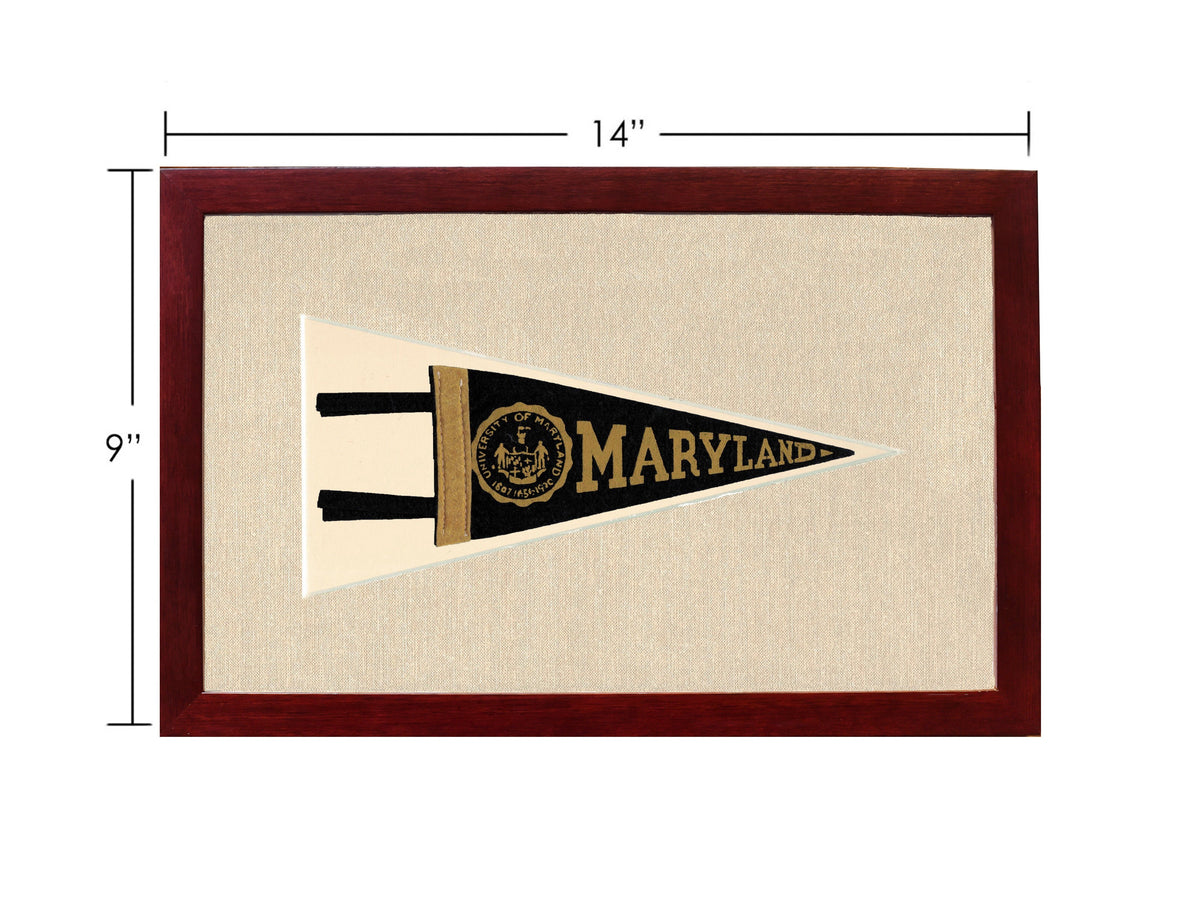 Vintage University of Maryland Pennant