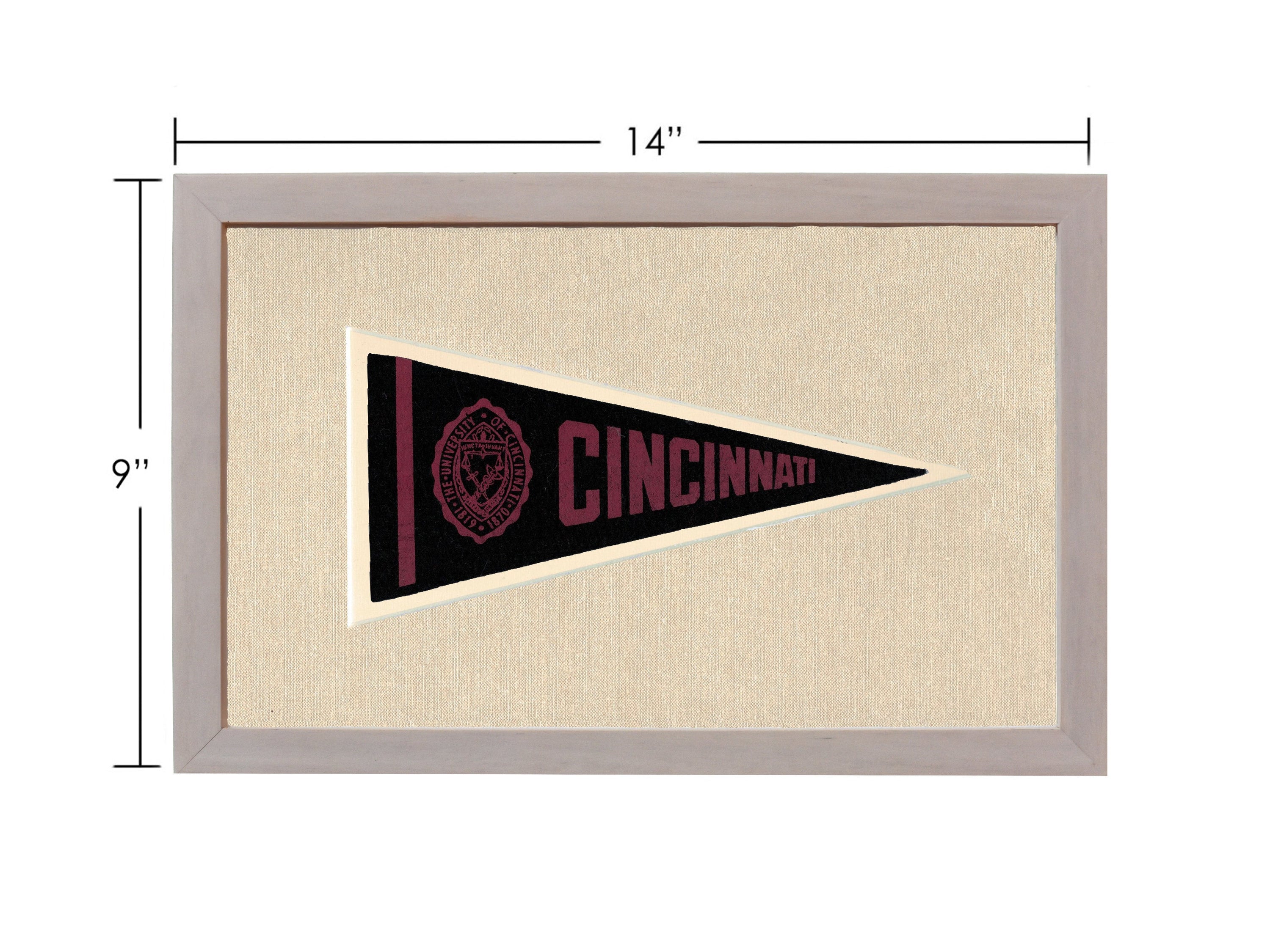 Vintage University of Cincinnati Pennant