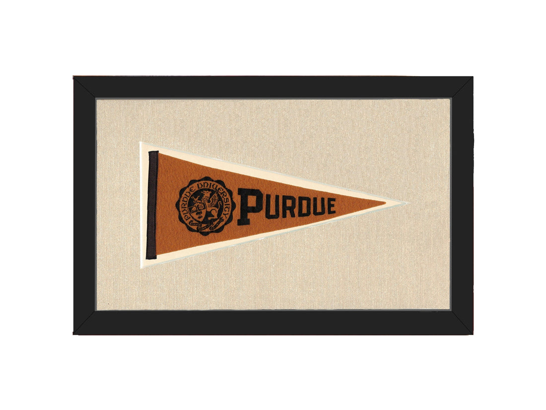 Americana Memories Vintage Pennants and Memorabilia Vintage Purdue Pennant