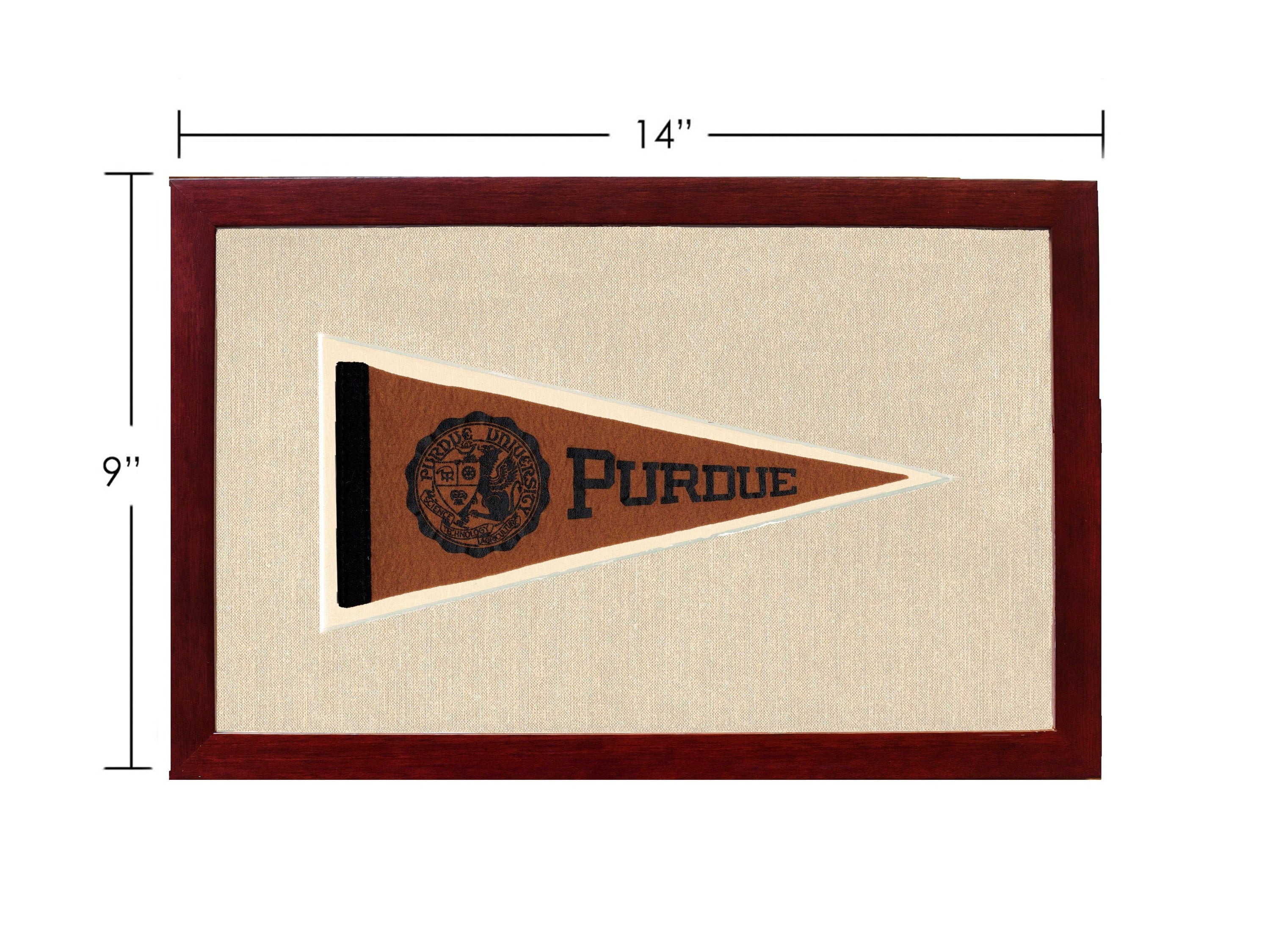 Americana Memories Vintage Pennants and Memorabilia Vintage Purdue Pennant