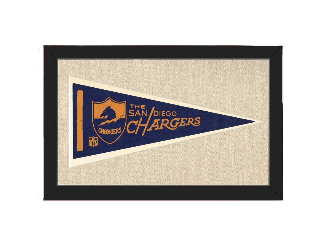 Americana Memories Vintage Pennants and Memorabilia Vintage San Diego Chargers Pennant