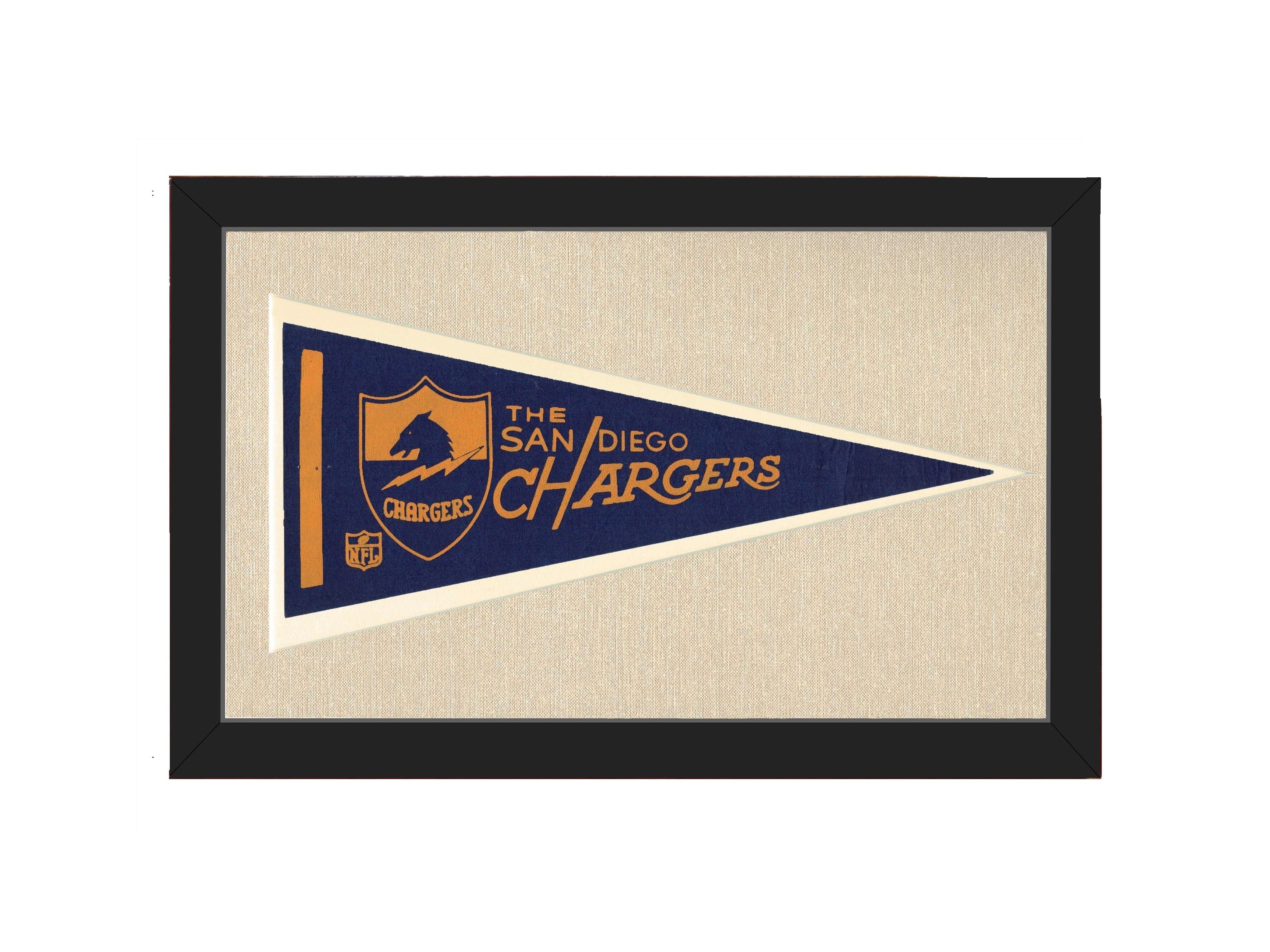 Americana Memories Vintage Pennants and Memorabilia Vintage San Diego Chargers Pennant