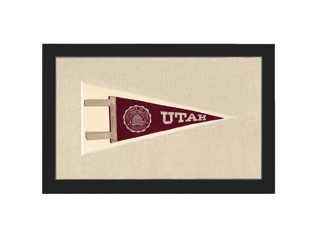Vintage University of Utah Pennant
