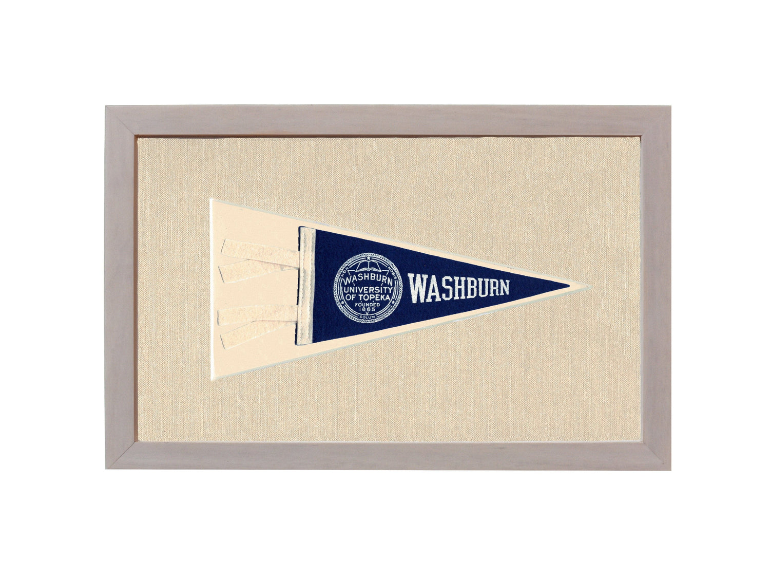 Americana Memories Vintage Pennants and Memorabilia Vintage Washburn University Pennant