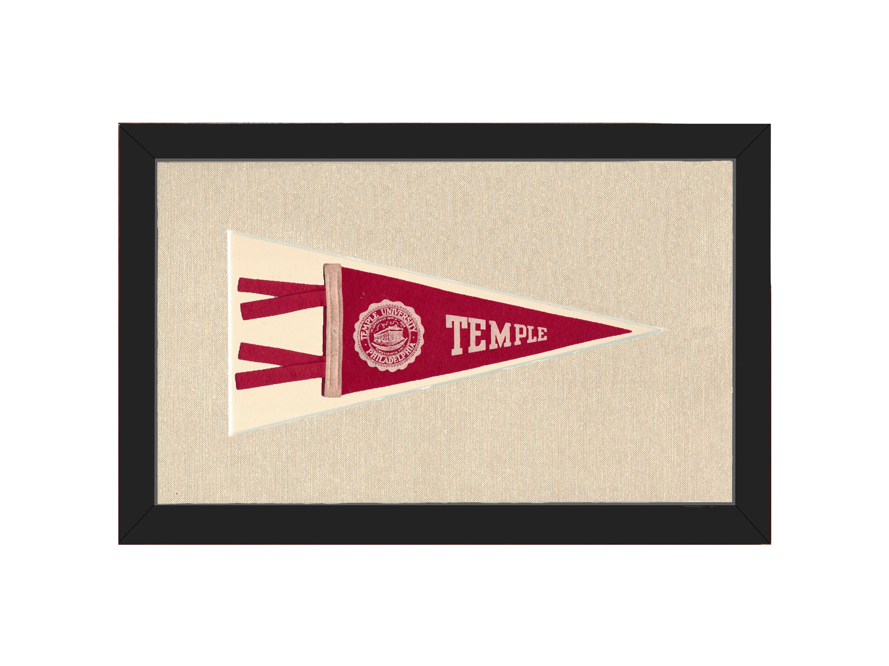 Vintage Temple University Pennant