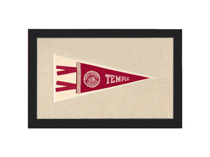 Vintage Temple University Pennant