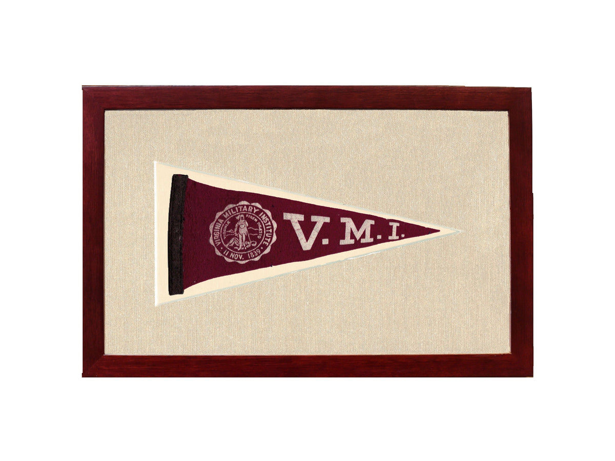 Americana Memories Vintage Pennants and Memorabilia Vintage Virginia Military Institute Pennant