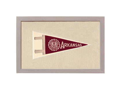 Vintage University of Arkansas Pennant