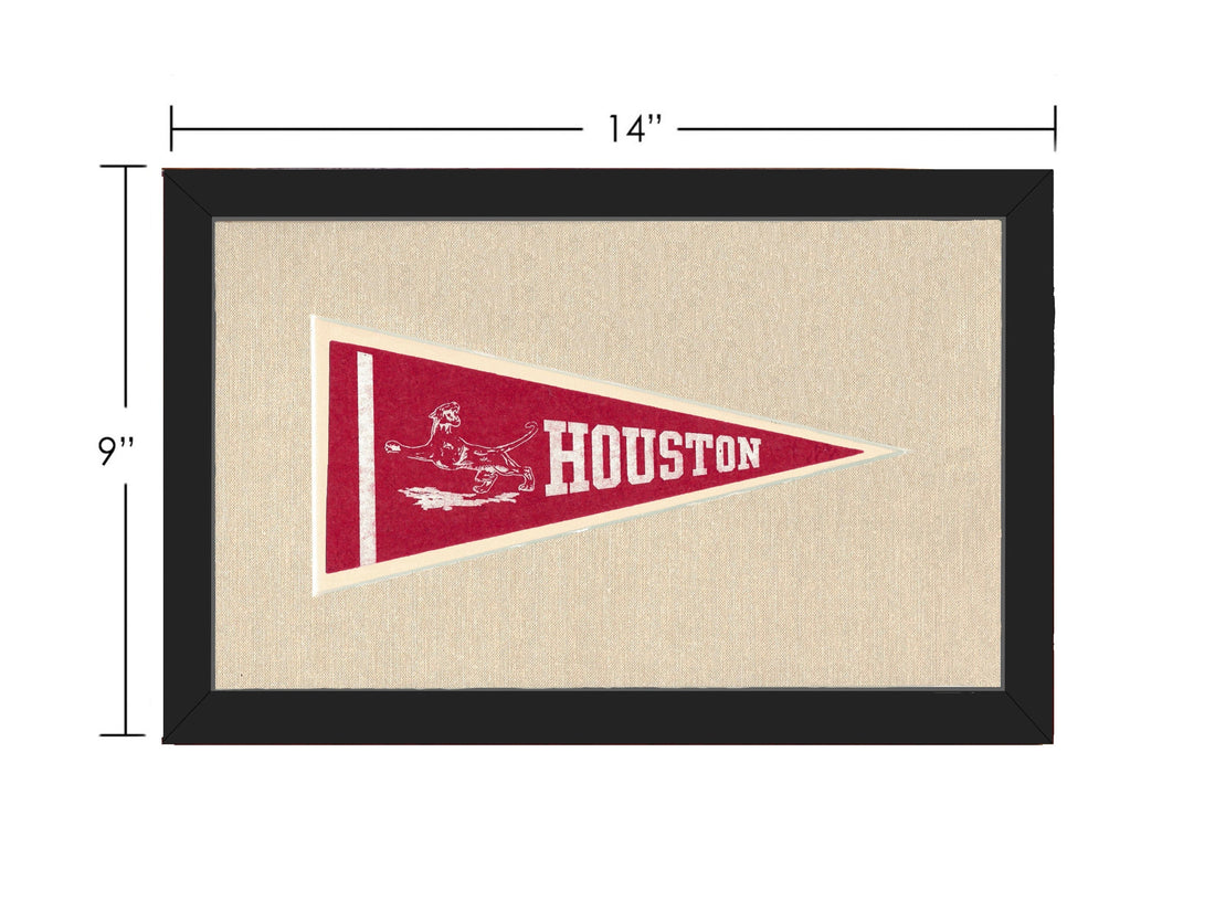 Americana Memories Vintage Pennants and Memorabilia Vintage Houston Pennant
