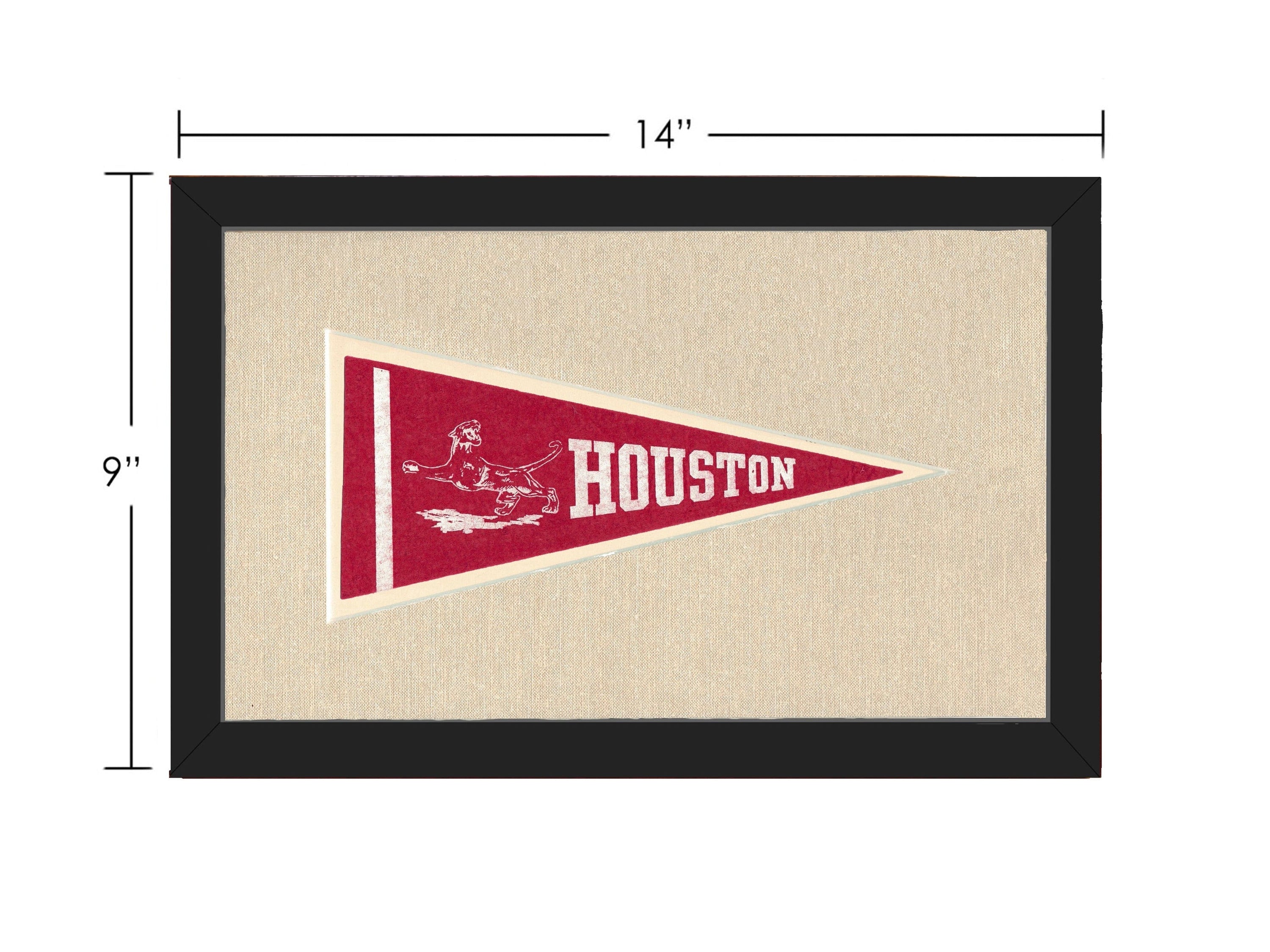Americana Memories Vintage Pennants and Memorabilia Vintage Houston Pennant