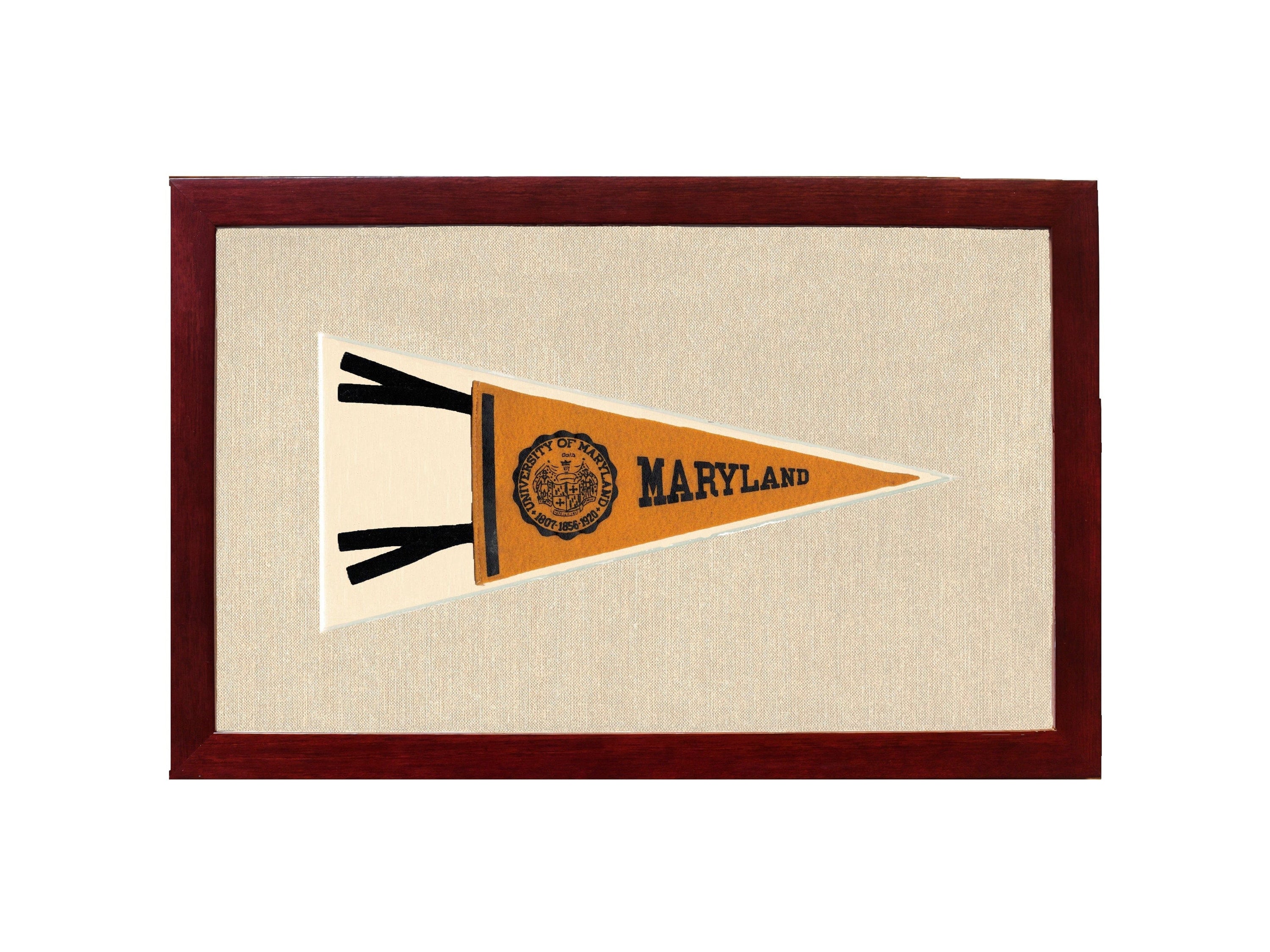 Americana Memories Vintage Pennants and Memorabilia Vintage University of Maryland Pennant