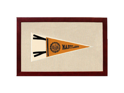 Americana Memories Vintage Pennants and Memorabilia Vintage University of Maryland Pennant