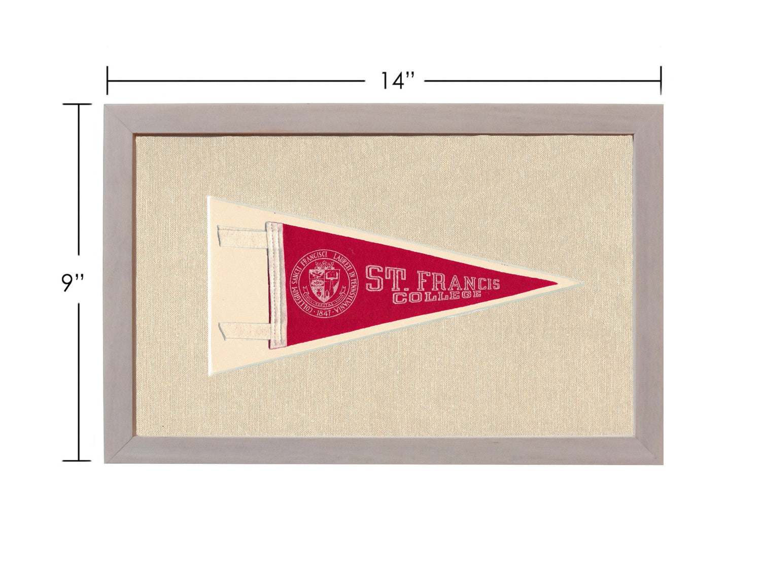Americana Memories Vintage Pennants and Memorabilia Vintage St Francis College Pennant
