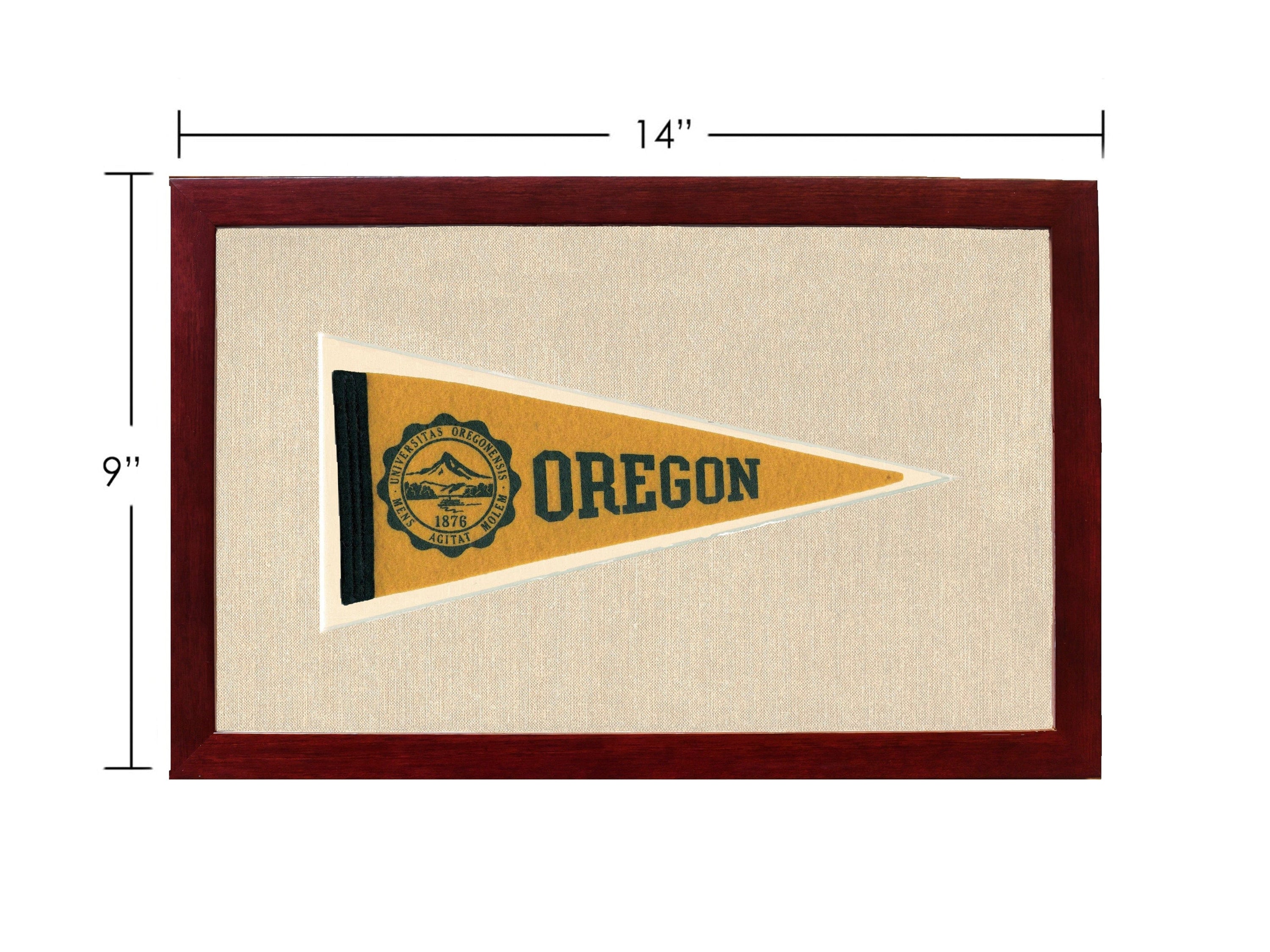 Americana Memories Vintage Pennants and Memorabilia Vintage University of Oregon Pennant