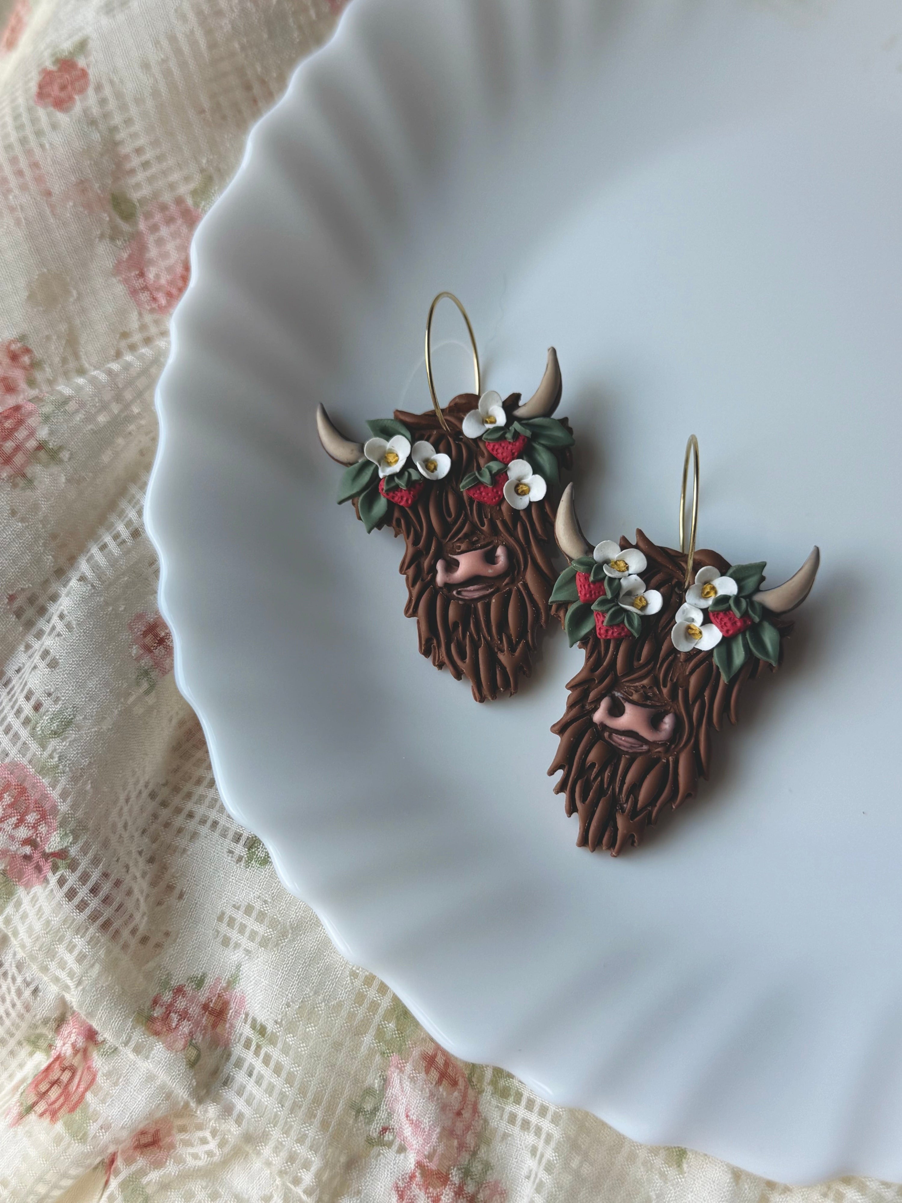 Shop Something Earthy Strawberry Highland Cows