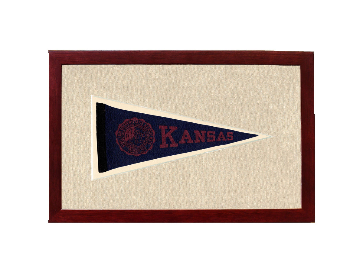 Americana Memories Vintage Pennants and Memorabilia Vintage University of Kansas Pennant