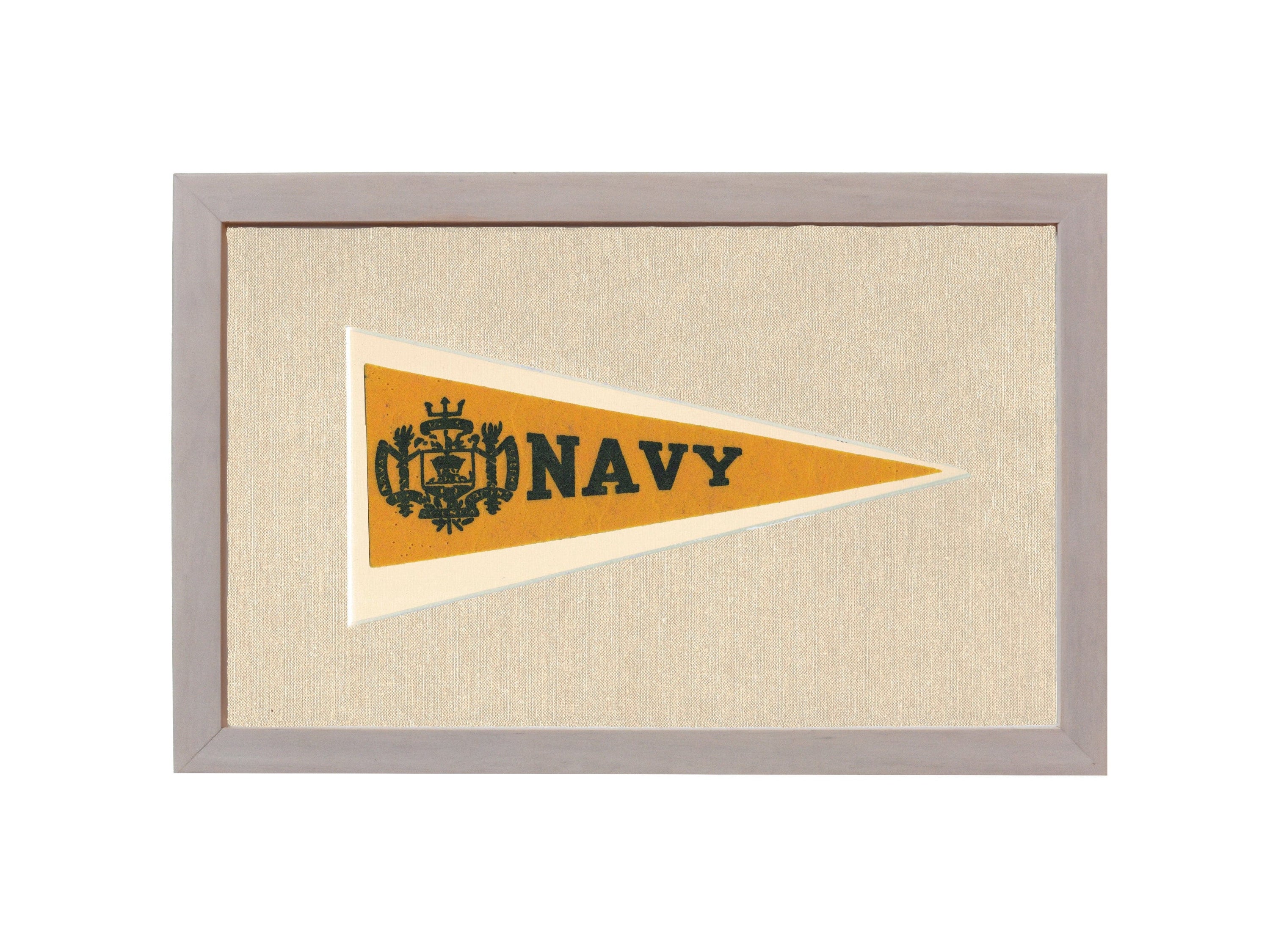 Americana Memories Vintage Pennants and Memorabilia Vintage Navy Pennant