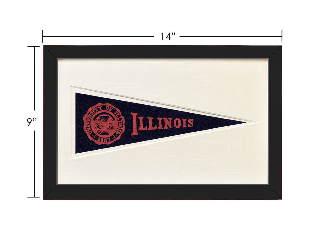 Vintage University of Illinois Hormel Pennant