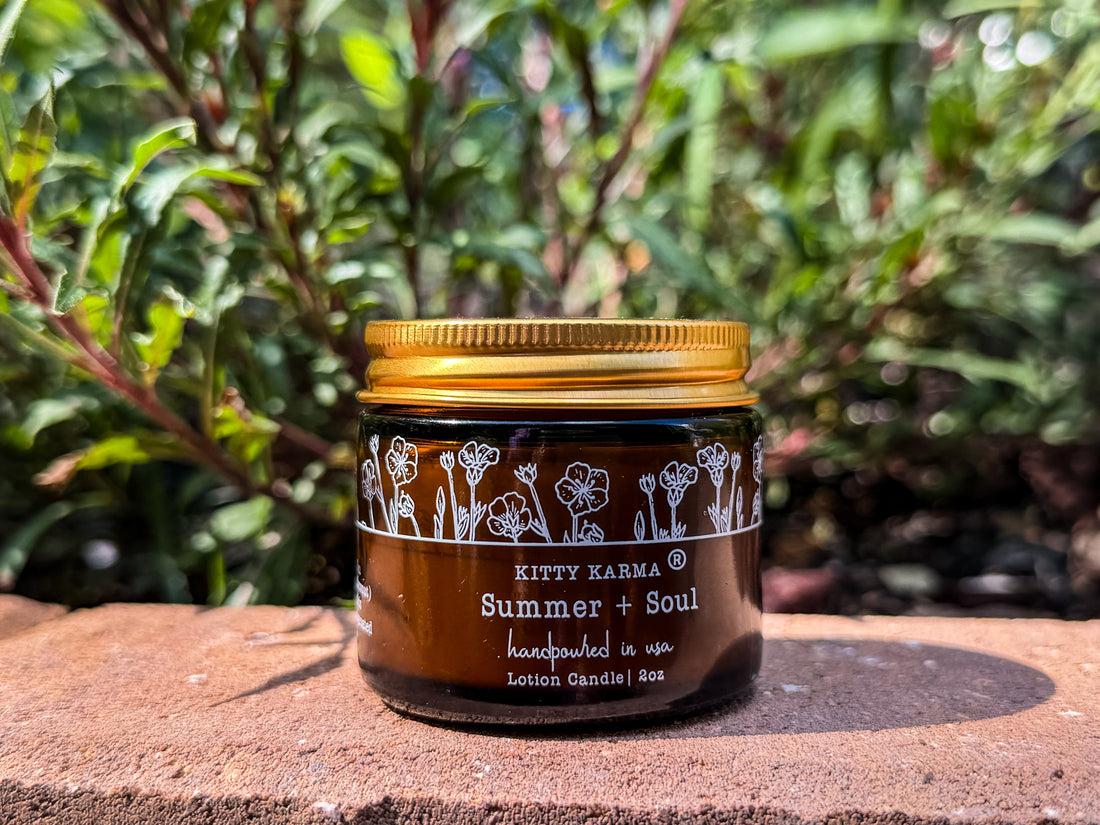 Summer Soul Massage Lotion Candles for Anxiety | Natural Skincare