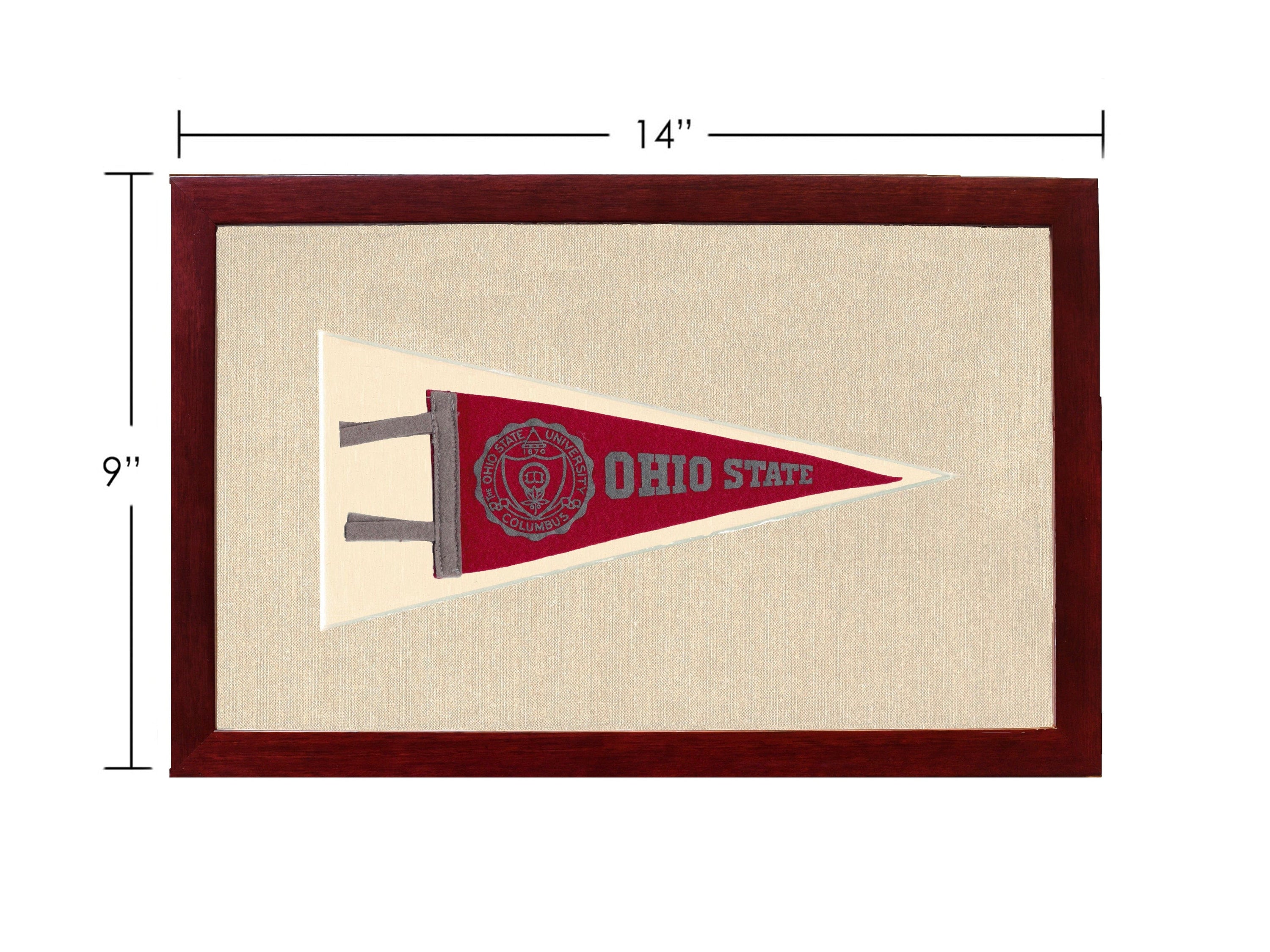 Americana Memories Vintage Pennants and Memorabilia Vintage Ohio State Pennant