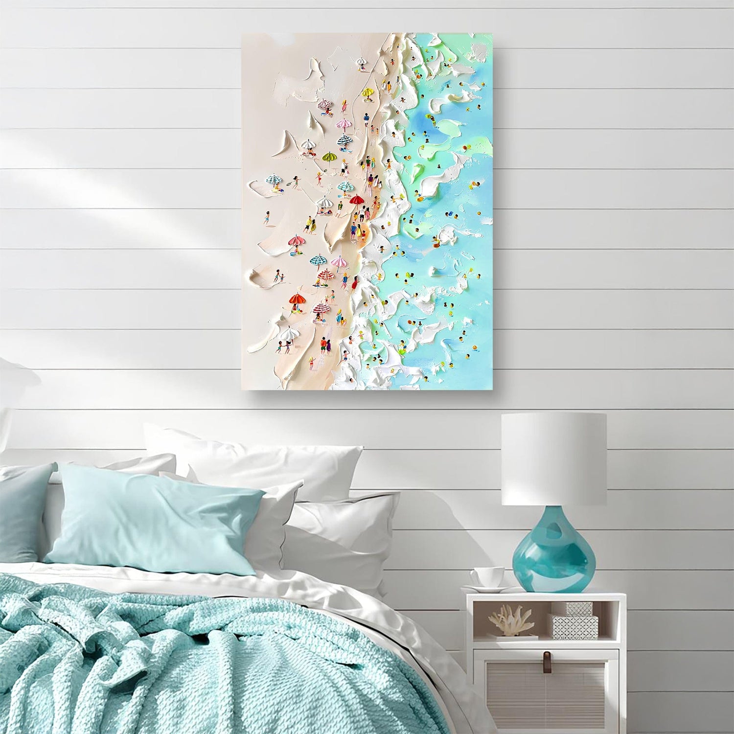 Tailored Canvases Canvas Beachfront Painting Coastal Wall Art