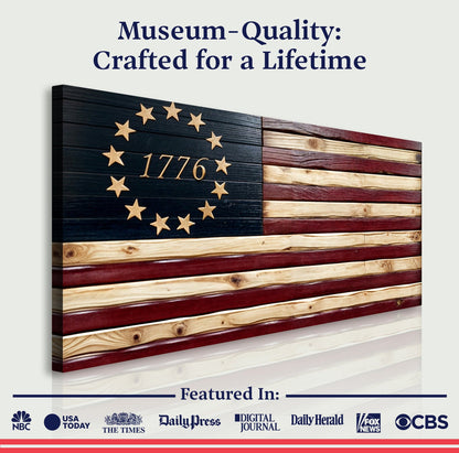 Tailored Canvases Canvas 1776 American Flag Wall Art