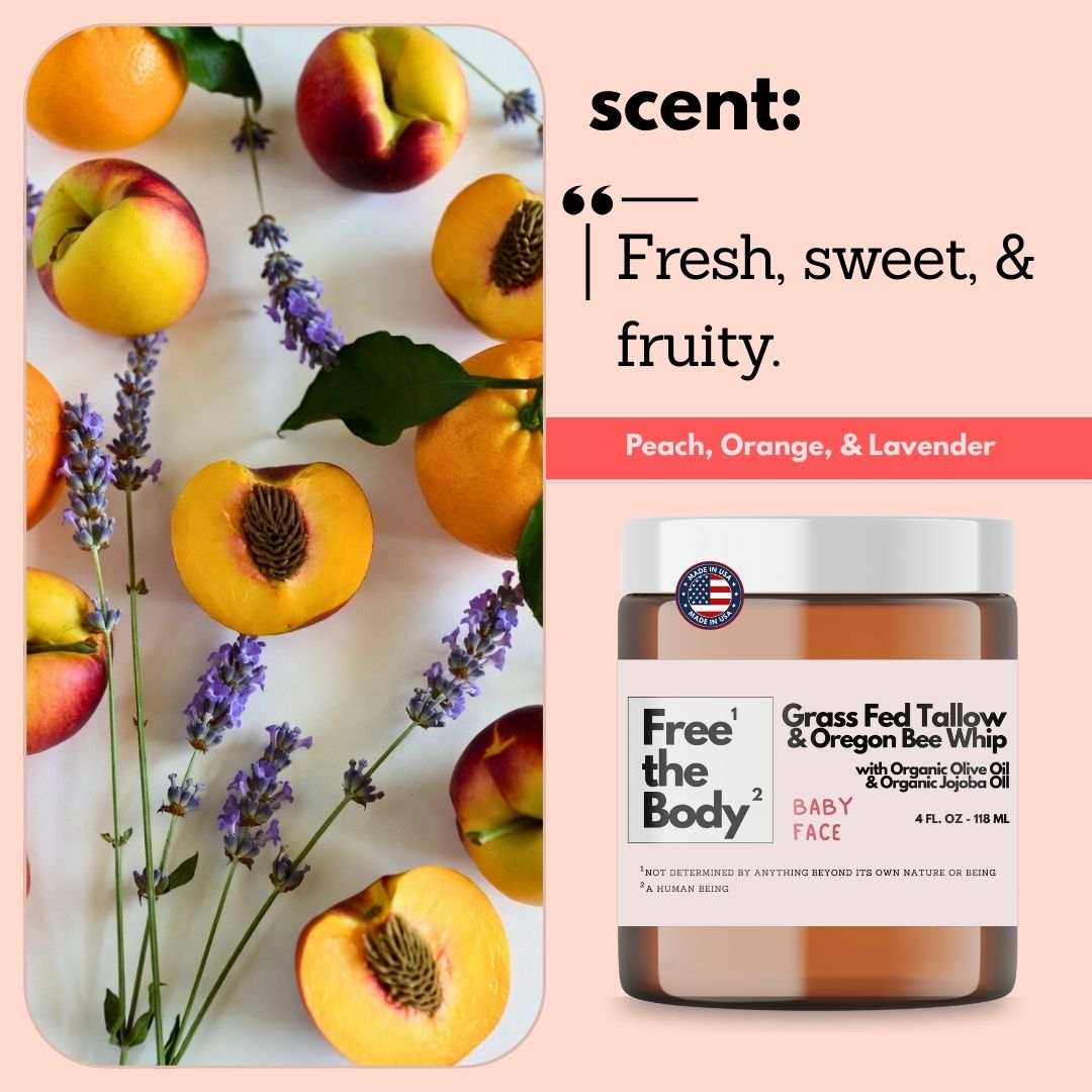 Free the Body Co. Moisturizers Grass Fed Tallow and Oregon Bee Whipped Balm - Bare - 4 oz