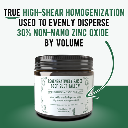 Regenerative Tallow &amp; Zinc Sun Balm - My American Goods