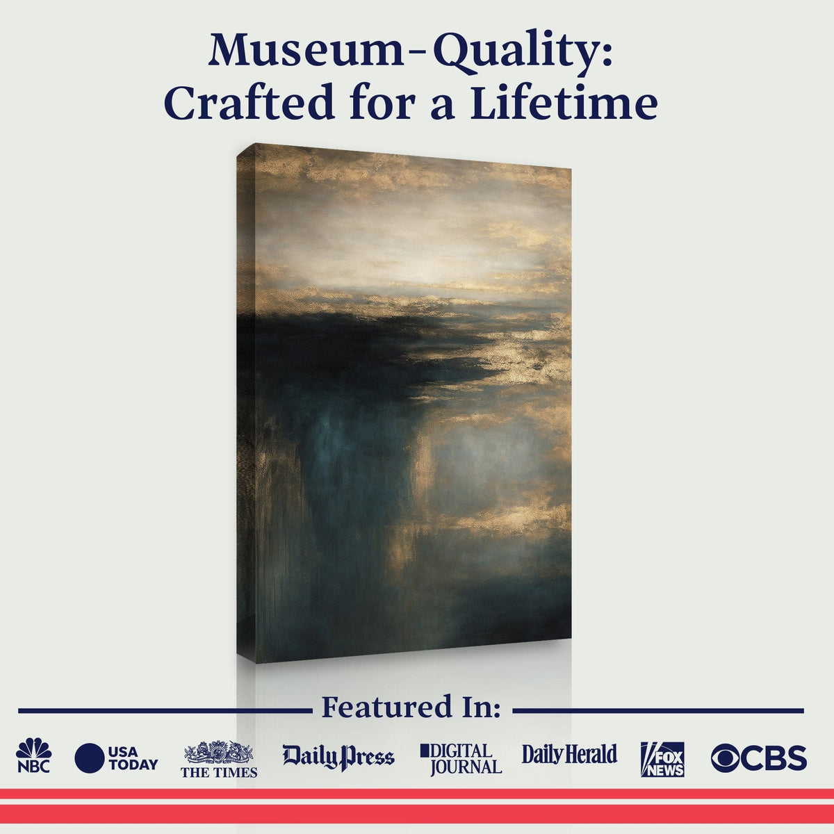 Tailored Canvases Canvas Cloudscape Glimmer Wall Art