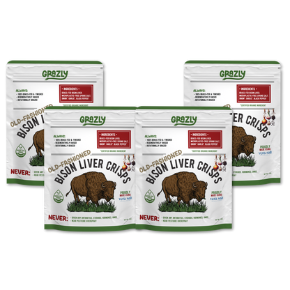 Bison Liver Crisps - 100% Grass-Fed/Finished - My American Goods