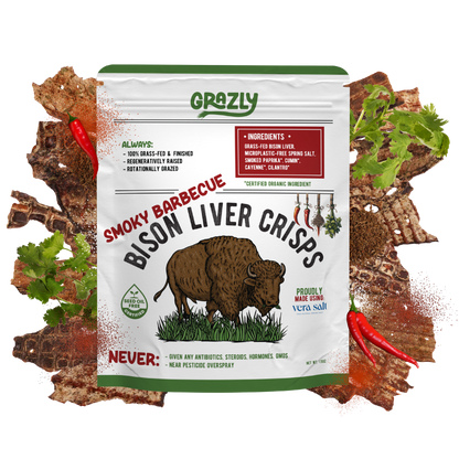 Bison Liver Crisps - 100% Grass-Fed/Finished - My American Goods