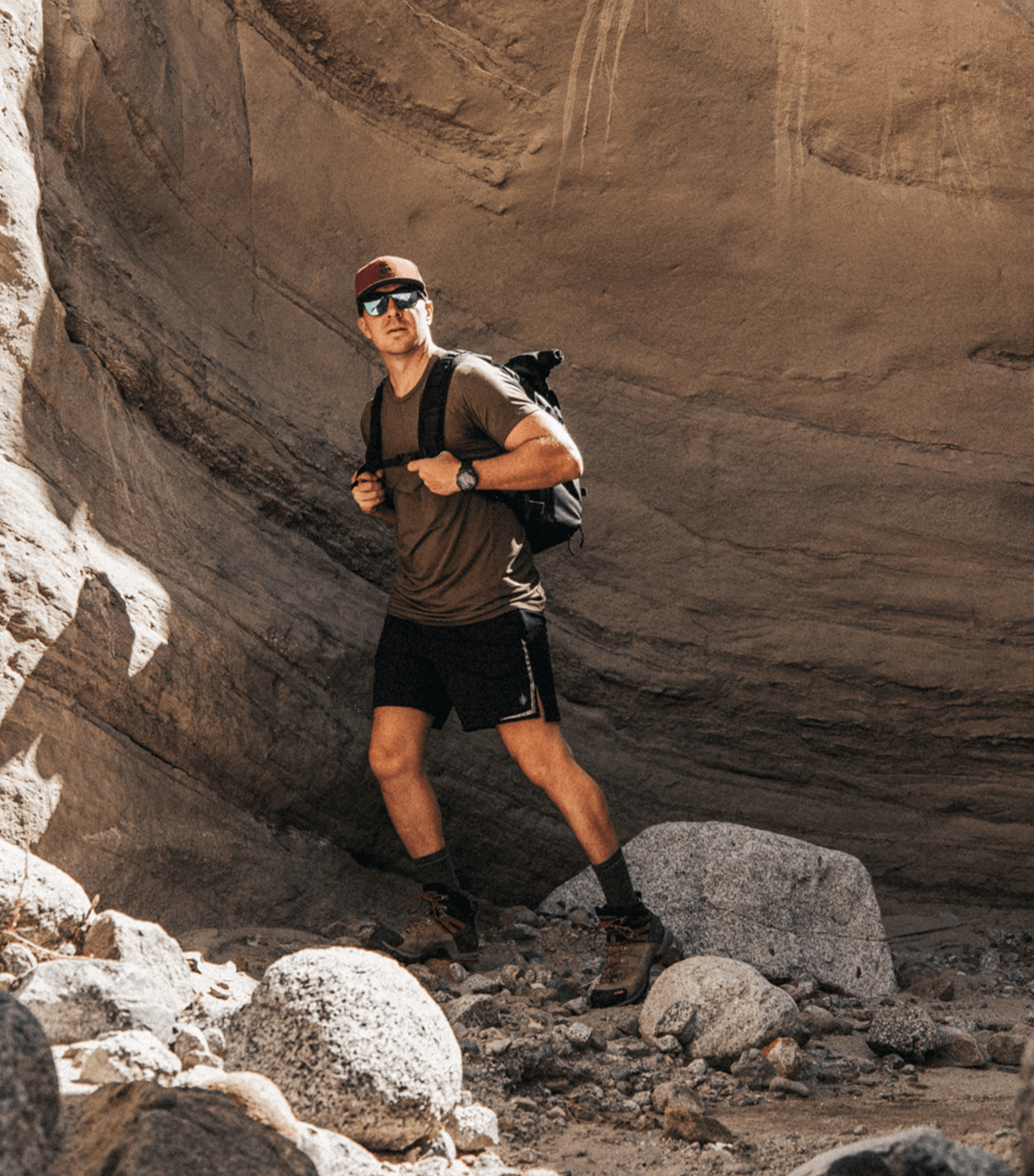 Bamtech Shorts Dominate Training Shorts - Stone