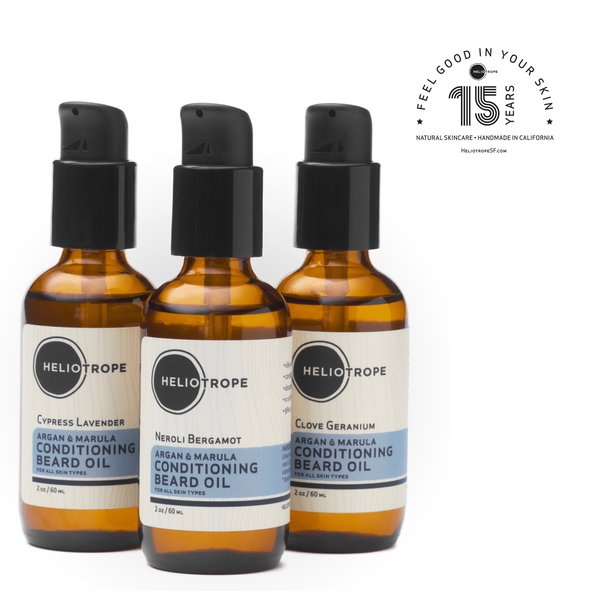 Heliotrope SF Hair Styling Argan &amp; Marula Conditioning Beard Oil