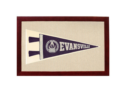 Vintage University of Evansville Pennant